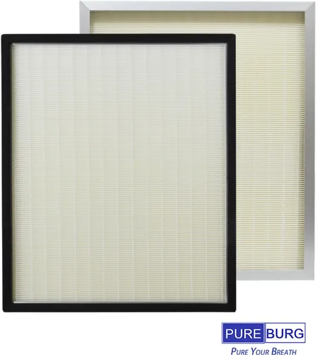 Miniatura 4 de PUREBURG Filtro de repuesto F301H compatible con BlueDri 550 Air Scrubber AS-550, paquete de 2 unidades H13 HEPA 19 x 16 x 2 Air Clean