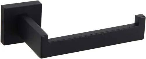 GERZWY Soporte de papel higiénico de baño SUS 304 acero inoxidable mate negro papel de seda soporte de pared FG1605-BK