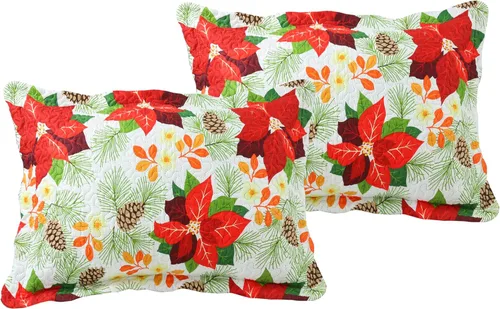 Miniatura 3 de Marina Decoration Juego de colcha de 2 piezas con estampado de Pinsonic en relieve, ultra suave, juego de edredón de verano y Navidad con 1 funda