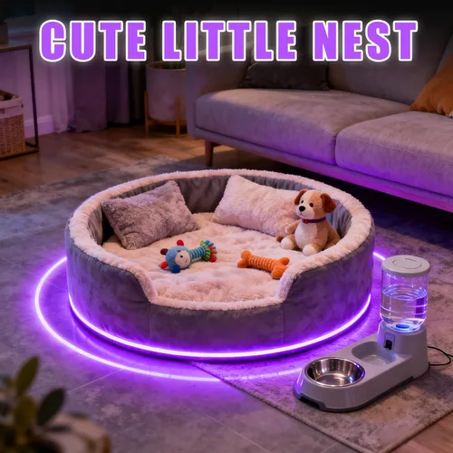 Miniatura 2 de RadiantFlux Tira de Luz Púrpura, Tira de Luz LED Púrpura Flexible de 30 Pies con Kit, 540 Perlas de Lámpara, Luz LED de 24V, No Impermeable