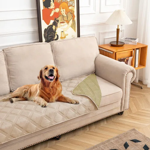Miniatura 10 de fuguitex Manta impermeable reversible para perros pequeños, resistente a fugas, lavable, funda protectora para muebles de interior, apta