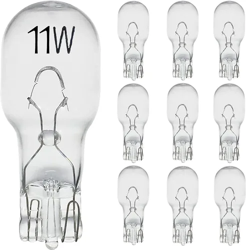 Diximus Bombillas de cuña T5 de bajo voltaje y 12 voltios y 11 W, compatibles con luces Malibú, para jardín, cubierta, bombillas de patio, paquete