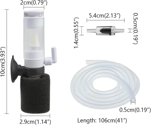 Miniatura 2 de Senzeal Mini esponja filtro de pescado silencioso 3 en 1 pequeño acuario bomba de aire filtro para agua dulce y salada tanque de peces pequeño