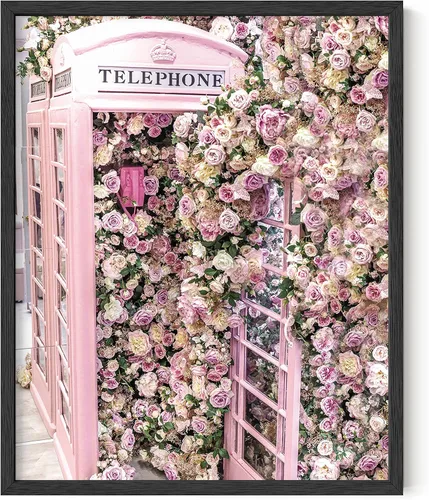 Miniatura 36 de Haus & Hues - Póster rosa con impresión de guepardo para decoración de pared de habitación, decoración artística para pared, sin marco, diseño