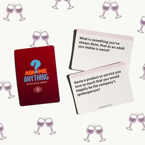 Miniatura 6 de ASKMEANYTHING Paquete de cena - 50 tarjetas de inicio de conversación para cenas memorables