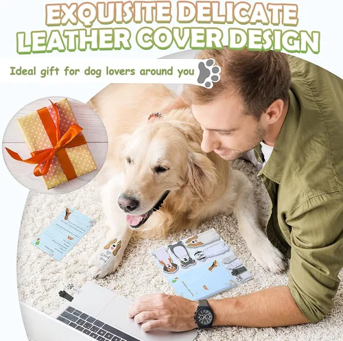 Miniatura 7 de Hommie Set de notas adhesivas de perro, pestañas divisoras de notas adhesivas para planificador, 300 hojas, marcadores de animales bonitos