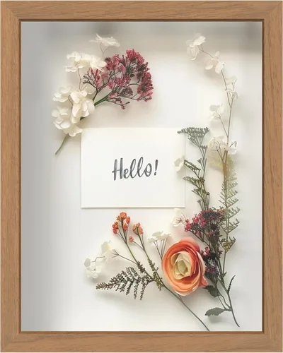 Miniatura 88 de FrameWorks Marco de Caja de Sombra de Madera Negra de 8" x 8" – Vitrina con Parte Trasera de Fieltro Suave, Caja de Memoria con Vidrio Templado