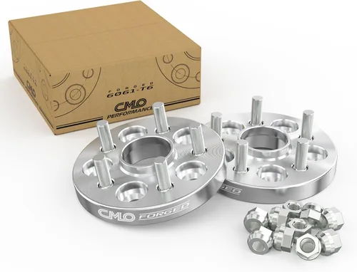 Miniatura 9 de Customadeonly Espaciadores de rueda centrados negros forjados 5x100 de 0.984 in (1 pulgada) (2 piezas) - Compatible con Subaru BRZ, Impreza