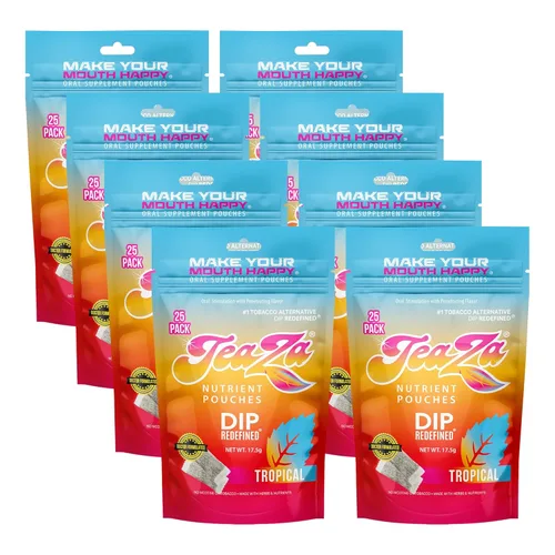 Miniatura 23 de Teaza Bolsas energéticas a base de hierbas, para masticar tabaco, alternativa sin nicotina, sin humo, tabaco alternativo y inmersión saludable