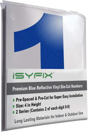 Miniatura 144 de iSYFIX Calcomanías de Números de Vinilo Verde Manzana – 1.5 Pulgadas Autoadhesivas (2 Juegos) – Calcomanía Premium Troquelada y Pre-espaciada