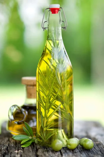 Miniatura 5 de AYL Botella de vidrio abatible [1 litro / 33 onzas líquidas] [Paquete de 4] – Botella de cerveza oscilante con tapón para bebidas, aceite, vinagre