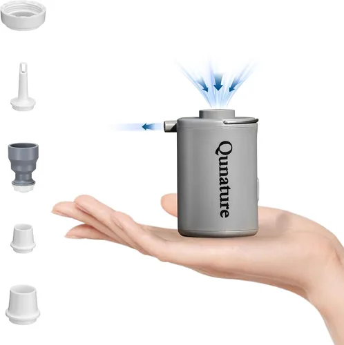 Bomba de aire portátil para inflables, mini bomba eléctrica recargable de 4KPa, infla rápidamente para flotadores de piscina, anillos de natación,