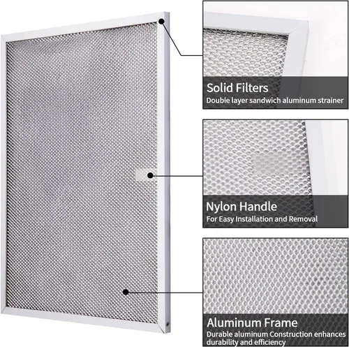 Miniatura 5 de BPS1FA30 Filtro de campana extractora de 11-3/4 x 14-1/4 x 3/8 pulgadas para Broan Nutone QS1 WS1 de 30 pulgadas, filtro de grasa Allure, reemplaza