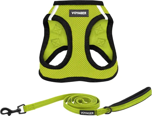 Miniatura 19 de Arnés de malla para todo clima Voyager Step-in Air y combo de correa reflectante para perro de 5 pies con mango de neopreno, para cachorros de razas