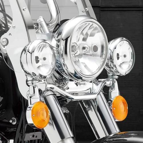 Miniatura 4 de NTHREEAUTO - Cubierta de lente de luz direccional plana de 3 1/4 pulgadas ámbar compatible con Harley Touring Electra Glide Road King Softail