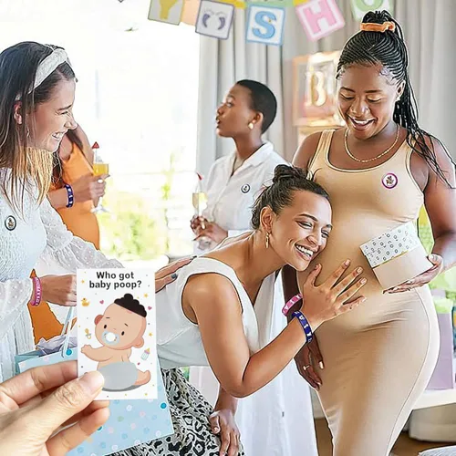 Miniatura 3 de Juego de rascar para baby shower de 40 piezas, divertidos suministros para fiesta de revelación de género con 5 tarjetas ganadoras, diseñado