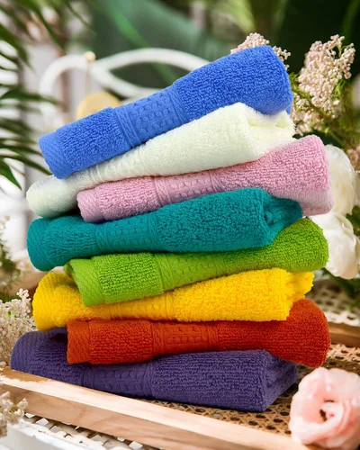 Miniatura 2 de Cleanbear Paños de lavado para tu cuerpo, paquete de 24 paños de algodón suave, juego de paños de ducha grandes (8 colores de 13 x 13 pulgadas)