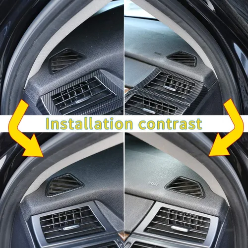 Miniatura 2 de Marco de ventilación de plástico ABS para salpicadero de coche, accesorios para BMW X5 X6 E70 E71 2008-2013, conducción a la izquierda