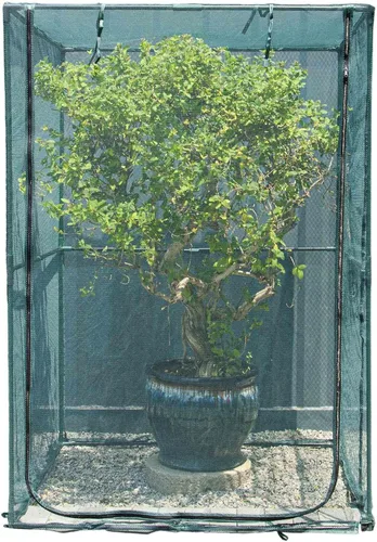 Red Portátil de 4'x4' Grande de 6 Pies de Alto para Cubrir Plantas, Jaulas de Cultivo, Cubierta Protectora contra Plagas para Vegetales y Frutas,
