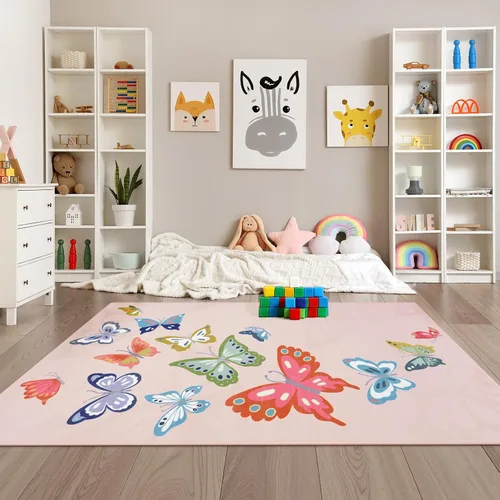 Miniatura 15 de STARUIA Alfombra negra con video gamer para habitación de niños, pequeña alfombra lavable de 3 x 5 pies para dormitorio de niños, alfombra suave