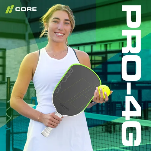 Miniatura 9 de CORE Pickleball - Paletas de pickleball de fibra de carbono - Aprobadas por USAPA - Modelos PRO y de entrada - Empuñadura de confort acolchada