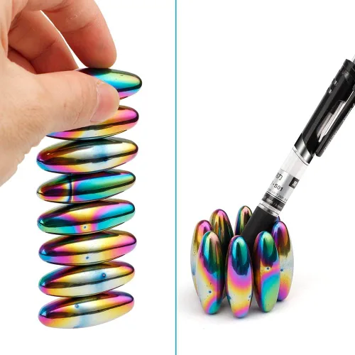 Miniatura 5 de Huevos de serpiente con cascabeles magnéticos para adultos, juguete magnético ovalado para rodar con la mano para hombres, compatible con masilla
