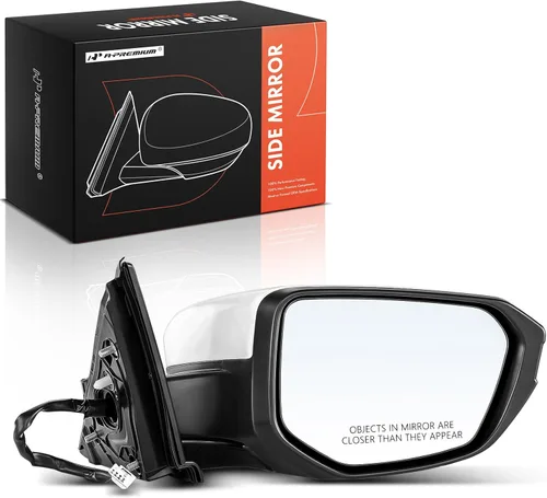 Miniatura 11 de A-Premium Espejo de puerta eléctrica lateral izquierdo y derecho compatible con Honda Civic 2016-2021, sin calefacción, con ajuste de cristal Negro