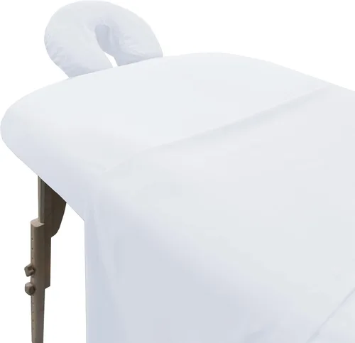 Miniatura 12 de London Linens Juego de sábanas de microfibra suave para mesa de masaje de 3 piezas, incluye funda para mesa de masaje, sábana bajera ajustable