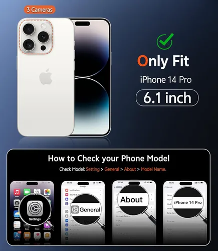 Miniatura 912 de FNTCASE Funda para iPhone 13 Pro-Max: Fundas magnéticas transparentes compatibles con Magsafe Slim anti amarillamiento protección contra caídas