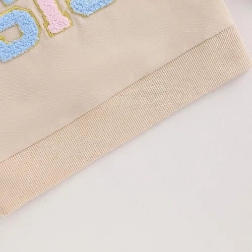 Miniatura 5 de Big Sister Little Sister Conjuntos a juego para bebé niña Burbuja Mameluco de manga larga camiseta sudadera para niños pequeños Ropa de otoño