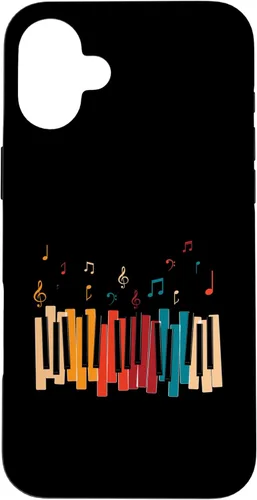 Miniatura 23 de iPhone 11 Pro Notas de Música Teclado Colorido Piano Case