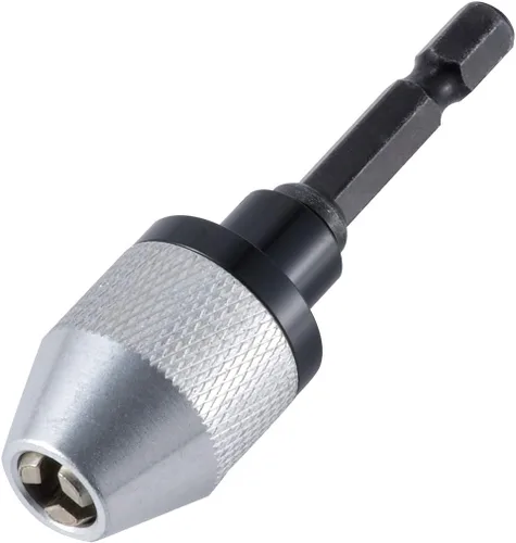 KATUR Portabrocas sin llave, convertidor de adaptador de cambio rápido, vástago hexagonal de 1/4 de pulgada, rango de sujeción, adaptador de