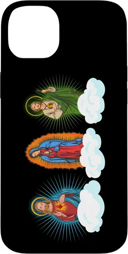 Miniatura 14 de iPhone 11 Pro Max Jesús, Virgen María y San Judas Tadeo En Nubes Caso