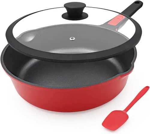 Miniatura 14 de Sartén de 20 cm antiadherente, sartén para tortilla, sartén de chef saludable y no tóxica, sartén para huevos con mango desmontable para todas