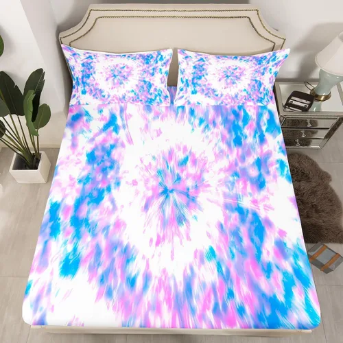 Miniatura 41 de Feelyou - Juego de sábanas con diseño de árbol de la vida, sábana bajera ajustable con ramas de temática natural, juego de ropa de cama, flores
