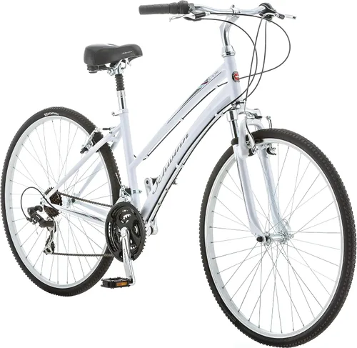 Miniatura 12 de Schwinn Network 1 Bicicleta híbrida, Bicicleta de 700c para hombres y mujeres, Bicicleta híbrida de 21 velocidades, marco de aluminio, horquilla