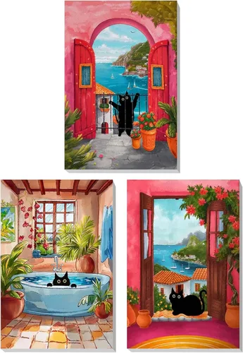 Miniatura 16 de Kit de pintura por números para adultos con marco de madera, kit de pintura por números de flores silvestres para adultos, kit de pintura acrílica
