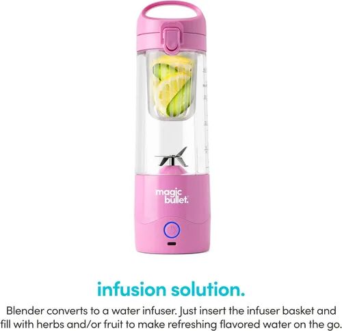 Miniatura 10 de magic bullet Licuadora portátil MBPB50100FP Rosa Flamingo