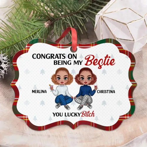 Miniatura 15 de Ideas de regalos para mejores amigos, felicitaciones por ser mi Bettie You Lucky, adorno de Navidad personalizado, regalos para mejores amigos
