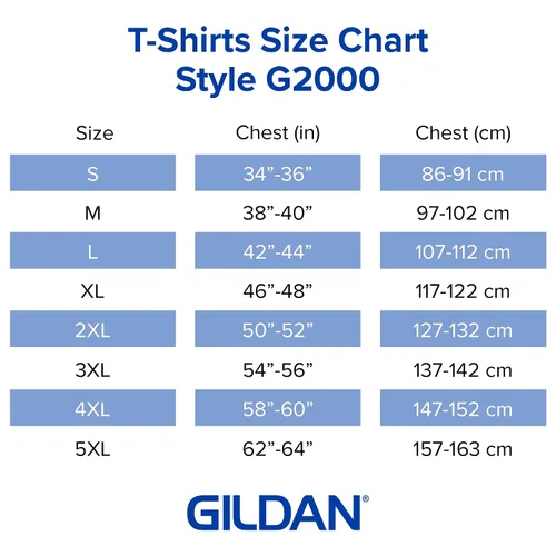 Miniatura 5 de Gildan Ultra Cotton - Camiseta de algodón para hombre, estilo G2000, multipack, Carolina Blue (paquete de 2), 3XL