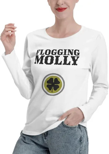 Miniatura 2 de Womens Fall Long Sleeve Tshirts Womens Cotton Shirts Top Round Neck T-Shirts Sweatshirt