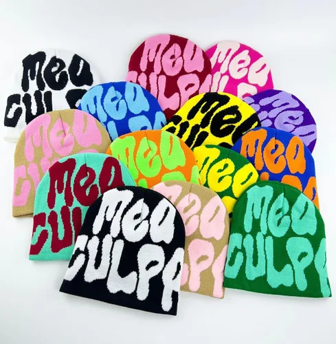 Miniatura 8 de Y2K - Gorros de lana para mujer, gorro de punto acrílico para mujer, gorro de punto inalámbrico para invierno