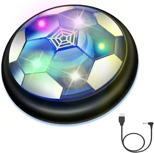 JRD&BS WINL Juguetes de Pelota de Fútbol Flotante para Niños y Niñas, Pelota de Fútbol Flotante Recargable con Luces LED, Juego de Fútbol de Aire
