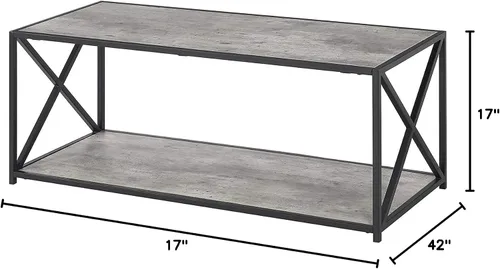 Miniatura 10 de Convenience Concepts Mesa de centro con estante, abedul sintético