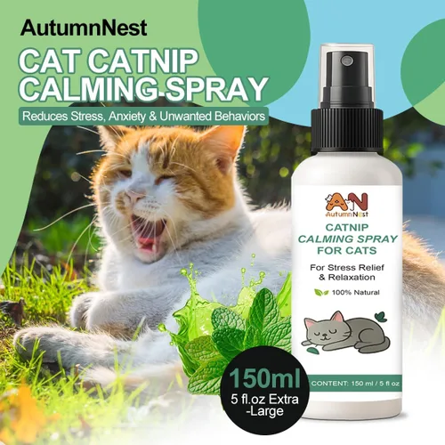 Miniatura 2 de Spray calmante para gatos con menta natural – 5.1 fl oz relajante para mascotas para gatos y gatitos – Ayuda a reducir el estrés, la ansiedad