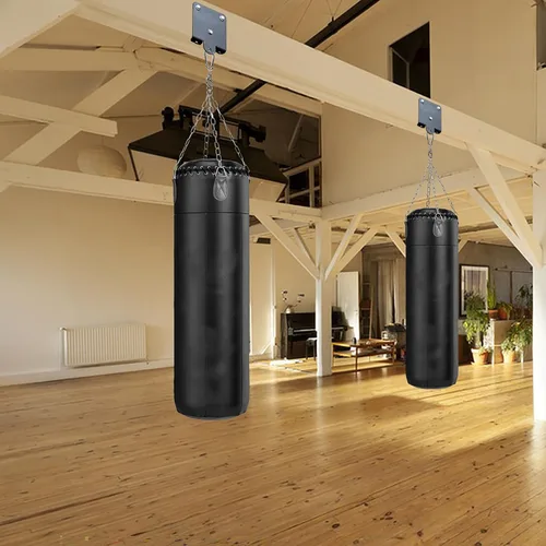 Miniatura 4 de Gancho de madera para saco de boxeo pesado, soporte para colgar bolsas de alta resistencia, rotación de 360°, gancho de vigas de madera para boxeo