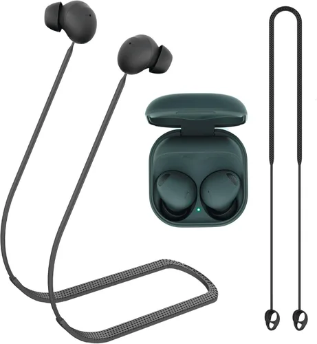 Compatible con correa Samsung Galaxy Buds 2 Pro, cordón deportivo de silicona para auriculares, accesorios de correas antipérdida, cuerda para el