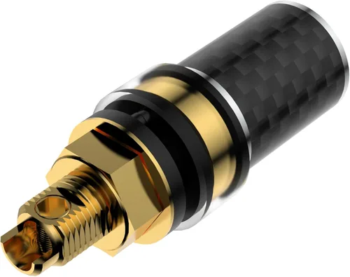 Miniatura 4 de Viborg 4 postes de enlace de altavoz de alta fidelidad BP604G chapado en oro puro de cobre de alta gama terminales de enchufe banana con bloqueo