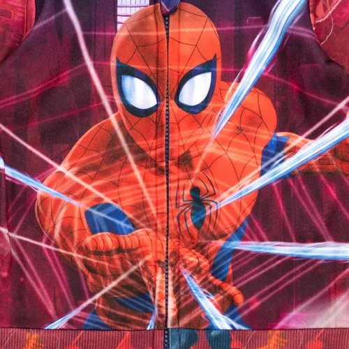 Miniatura 3 de Marvel Spider-Man - Sudadera con capucha de forro polar con cremallera para niños pequeños y grandes