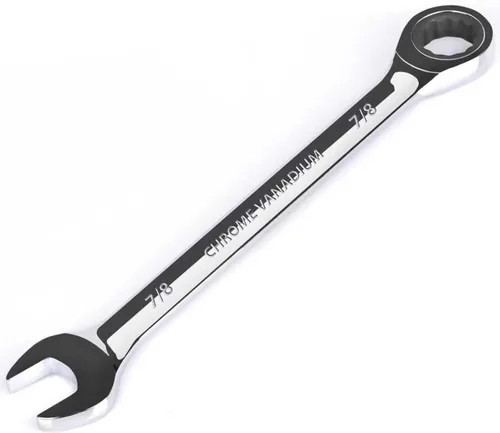 Miniatura 38 de Egofine Llave combinada de trinquete de 1-1/8 pulgadas SAE, llave de engranajes de grado industrial con diseño de 12 puntos, trinquete de 72